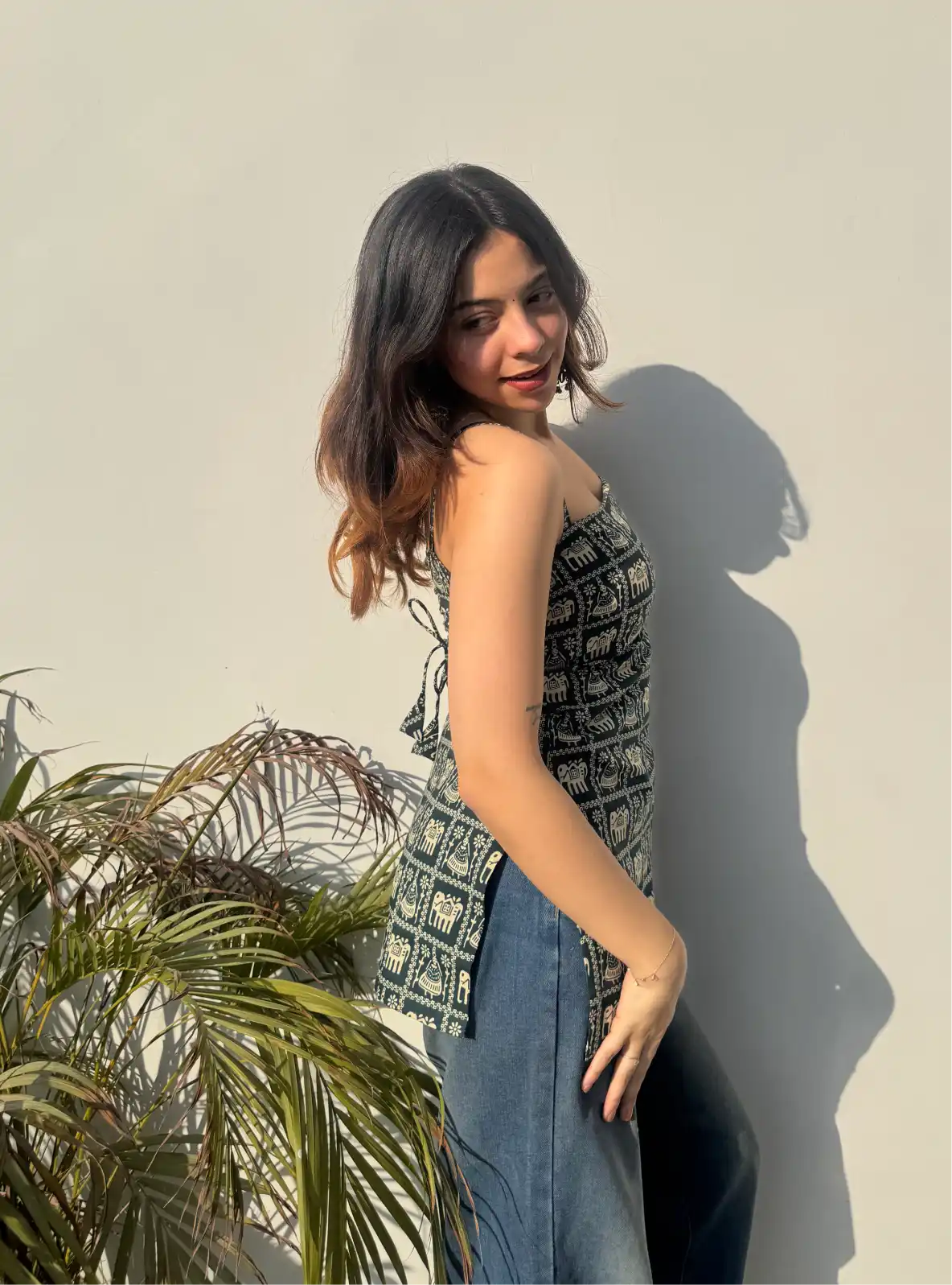 Aashiyaan Corset Back Sleeveless Kurti