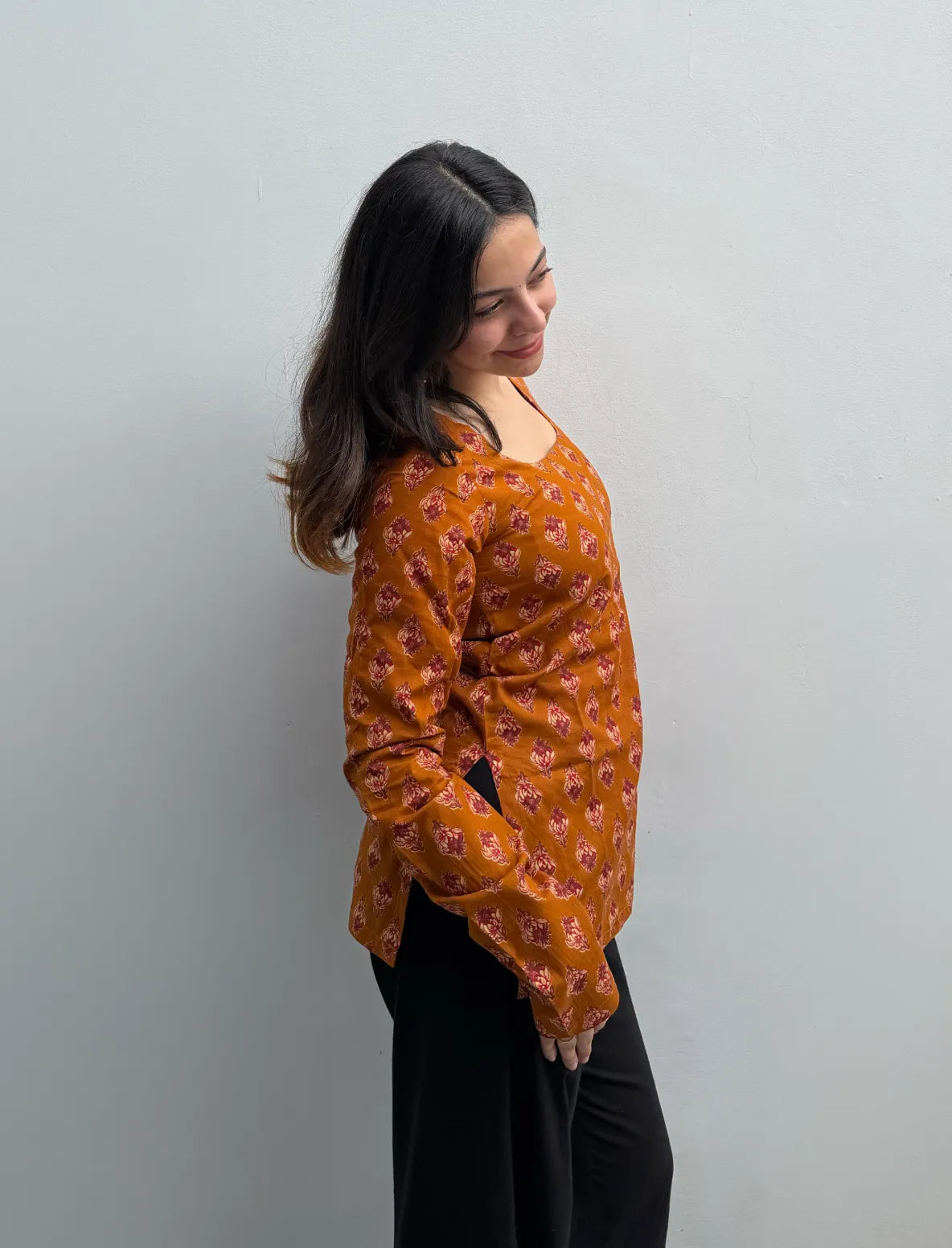 Arshiya Boat Neck Kurti