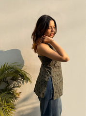 Aarohi Halter Neck Kurti by Evara