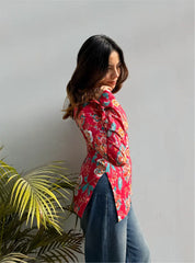 Aayna Boat Neck Kurti by Evara