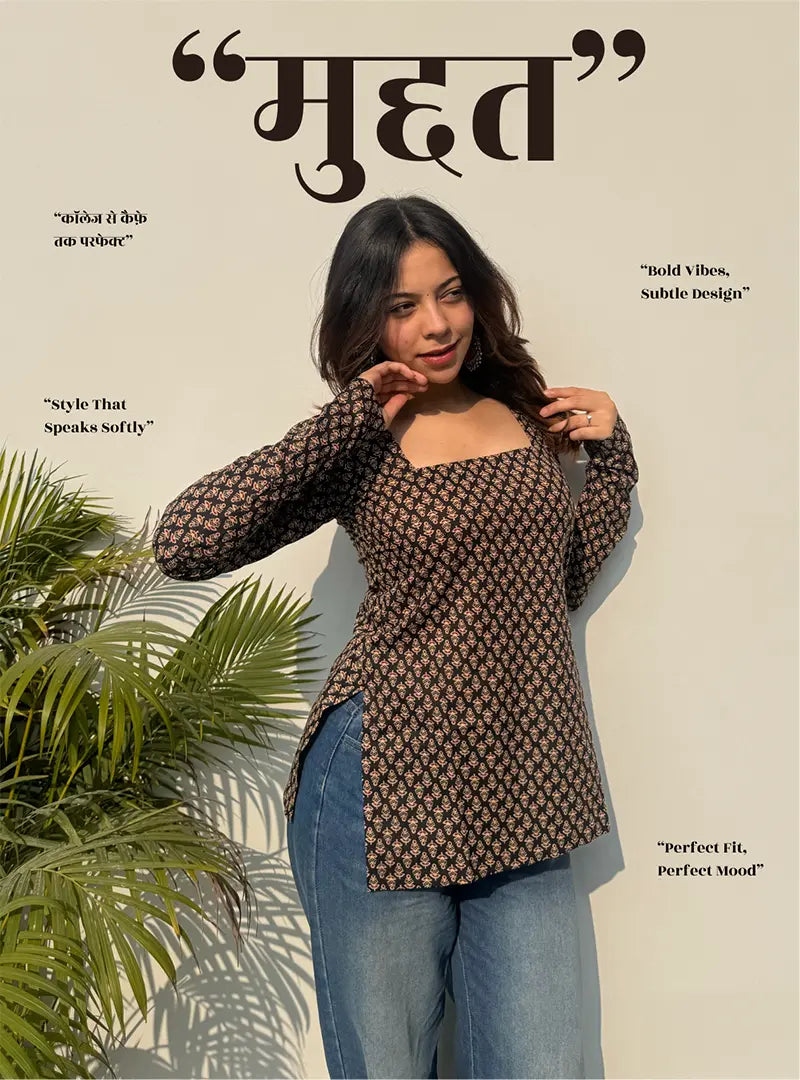 Muddut Square Neck Kurti