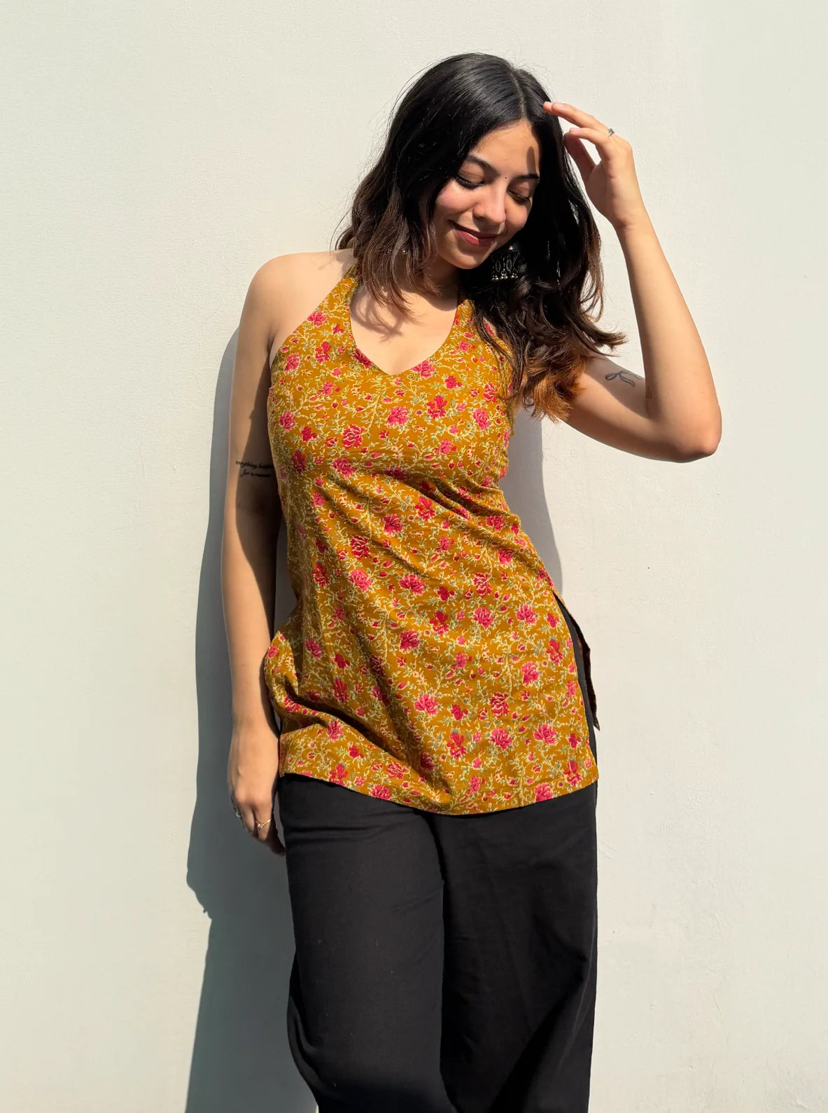 Sanya Halter Neck Kurti