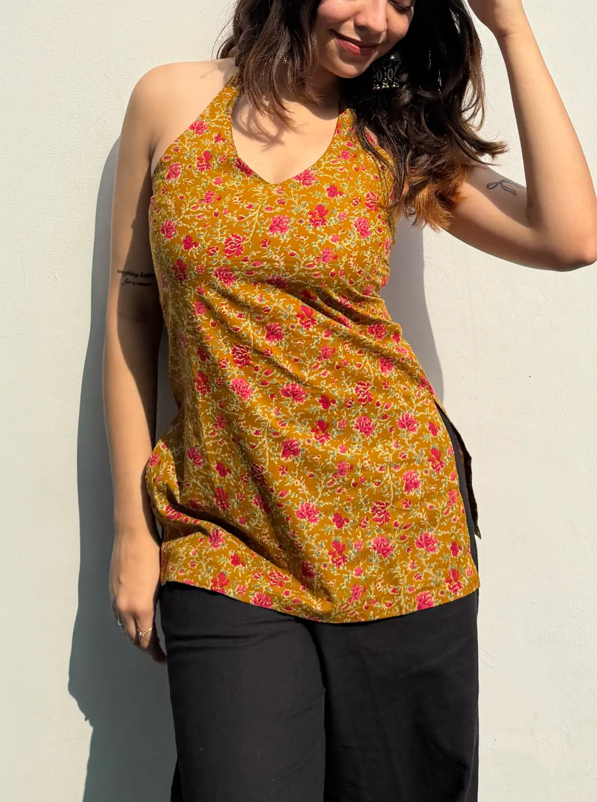 Sanya Halter Neck Kurti