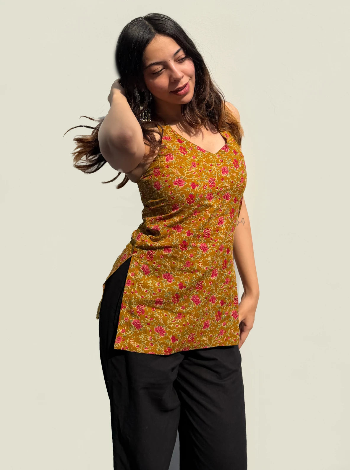 Sanya Halter Neck Kurti