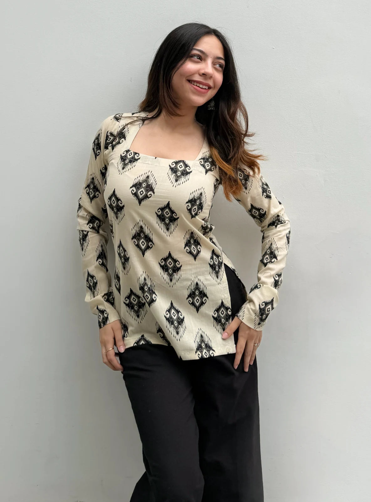Banjaran Square Neck Kurti