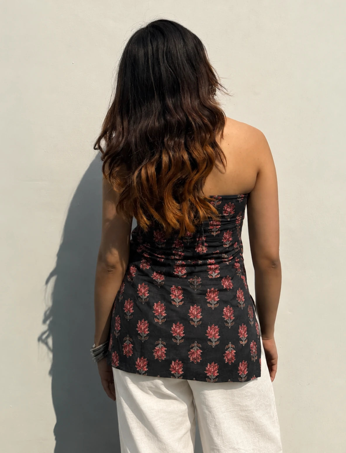Bairiya Halter Neck Kurti