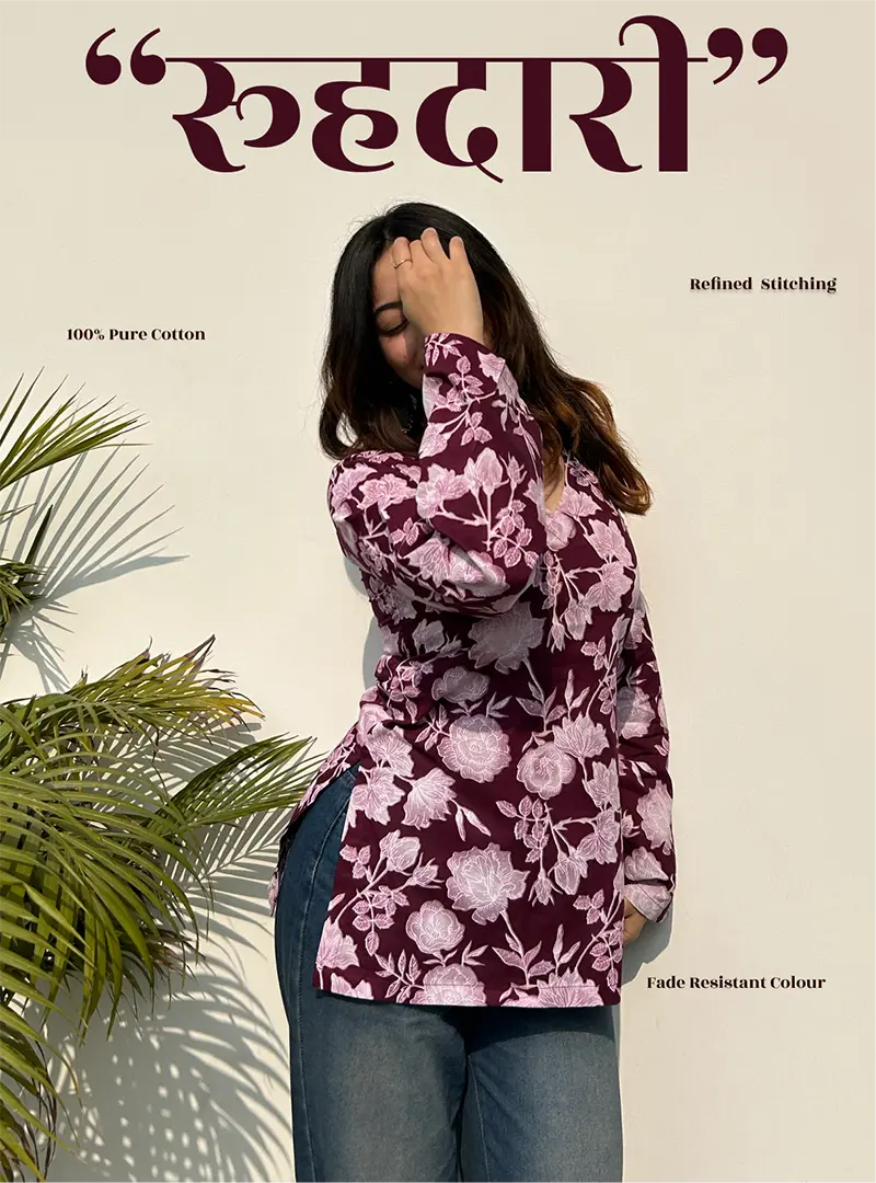 Roohdaari Bell Sleeves Kurti