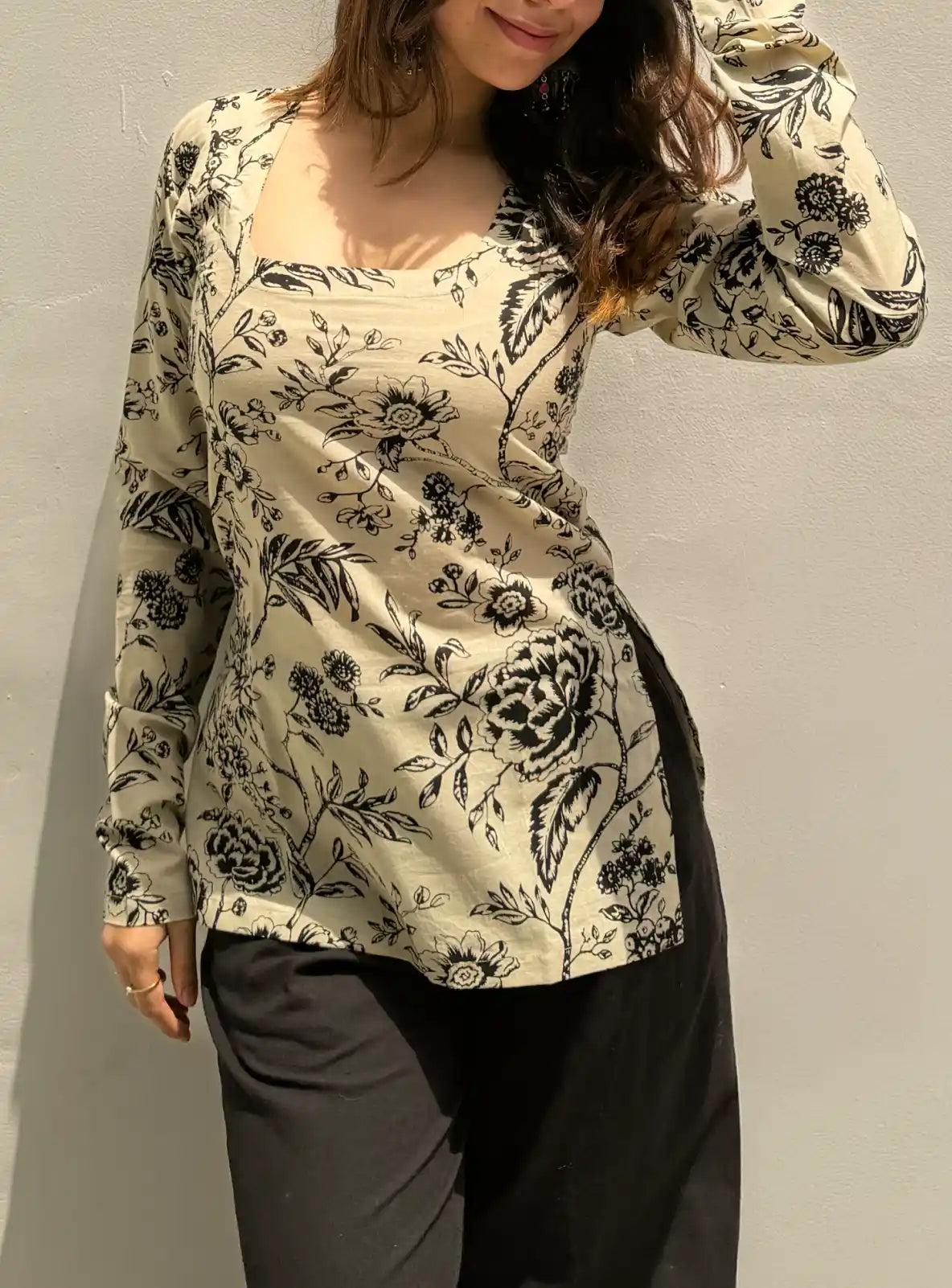 Innayat Square Neck Kurti