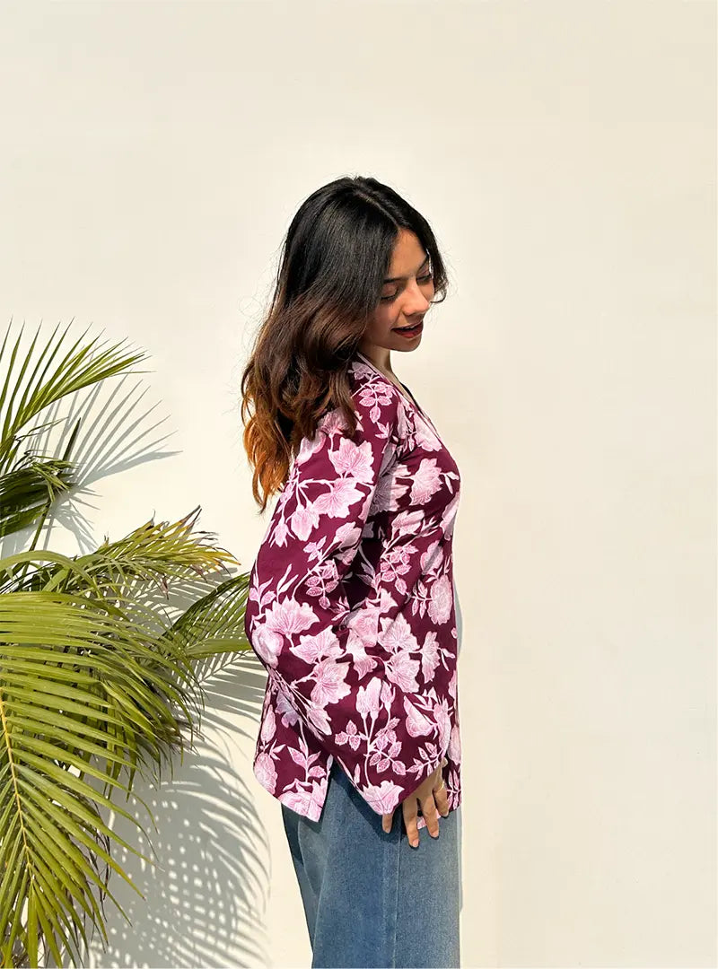 Roohdaari Bell Sleeves Kurti