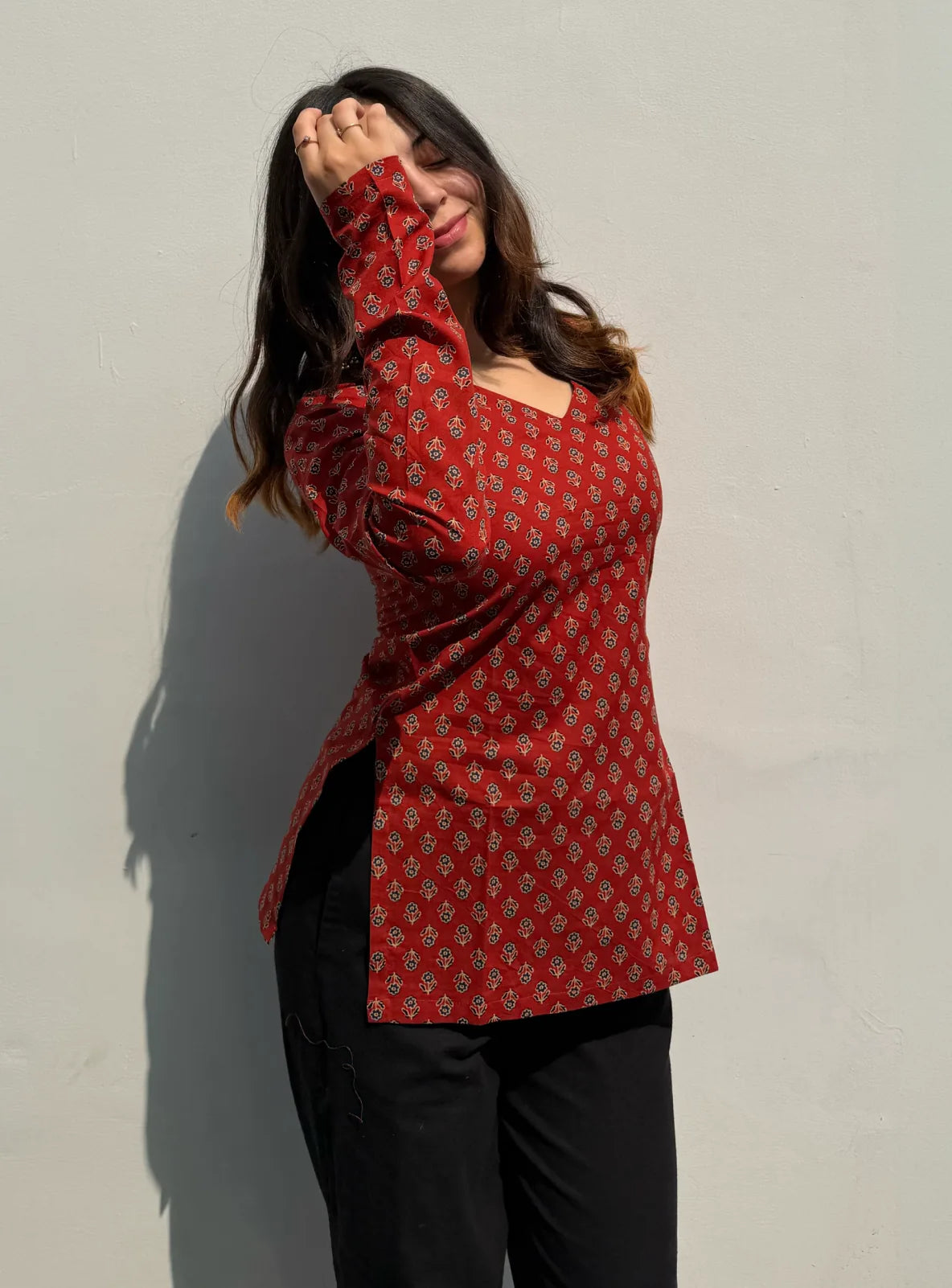 Nimra Straight Sleeves Kurti