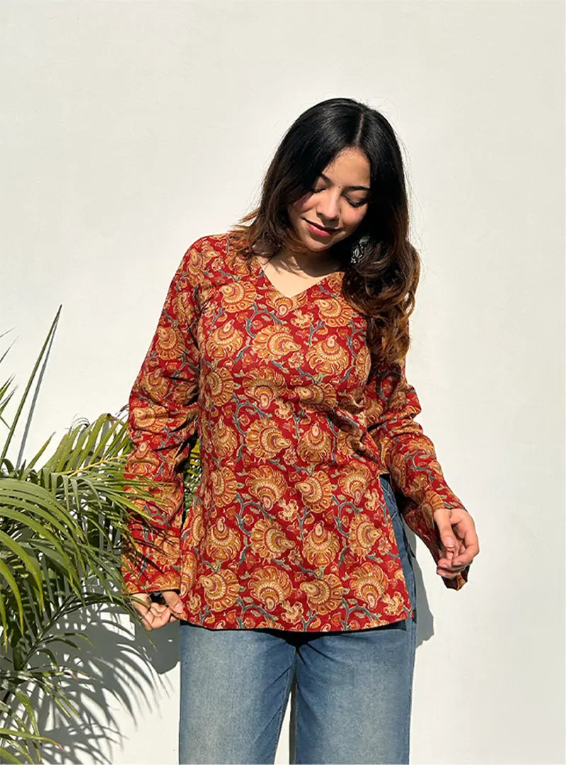 Kavya Bell Sleeves Kurti