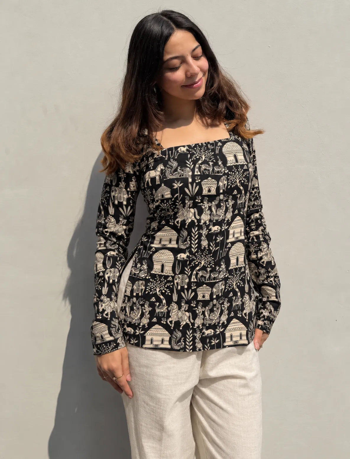 Malvika Square Neck Kurti