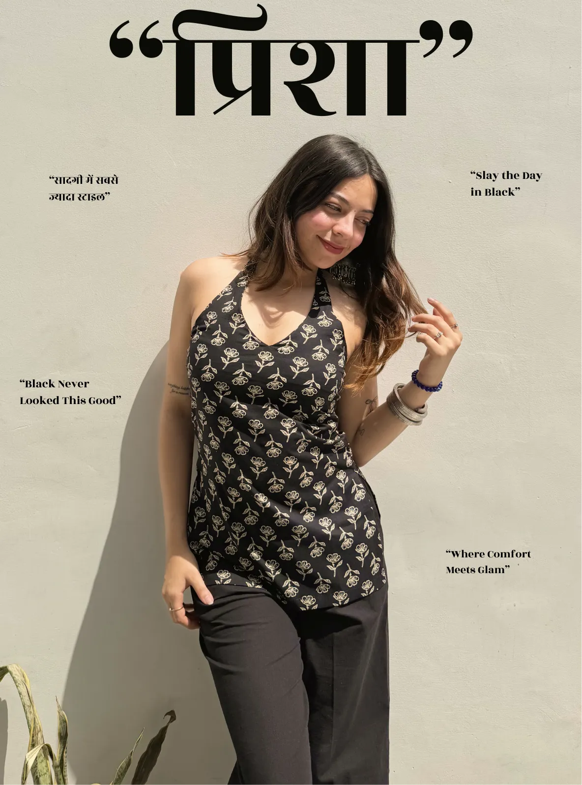 Prisha Halter Neck Kurti