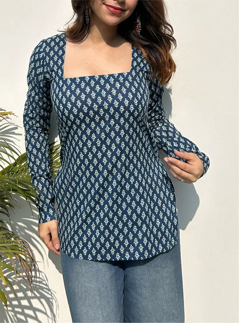 Zehnaara Square Neck Kurti