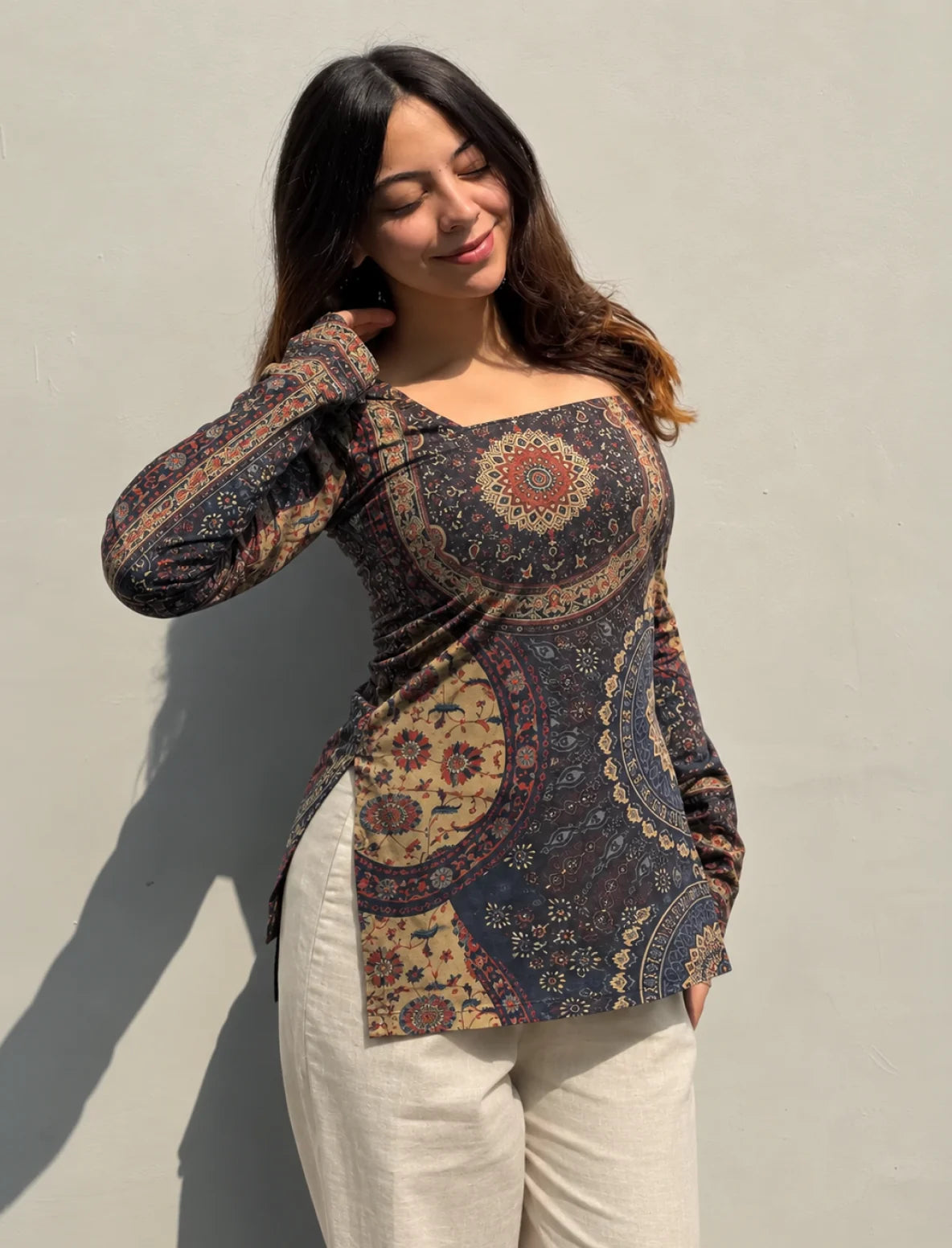 Aanya Square Neck Kurti