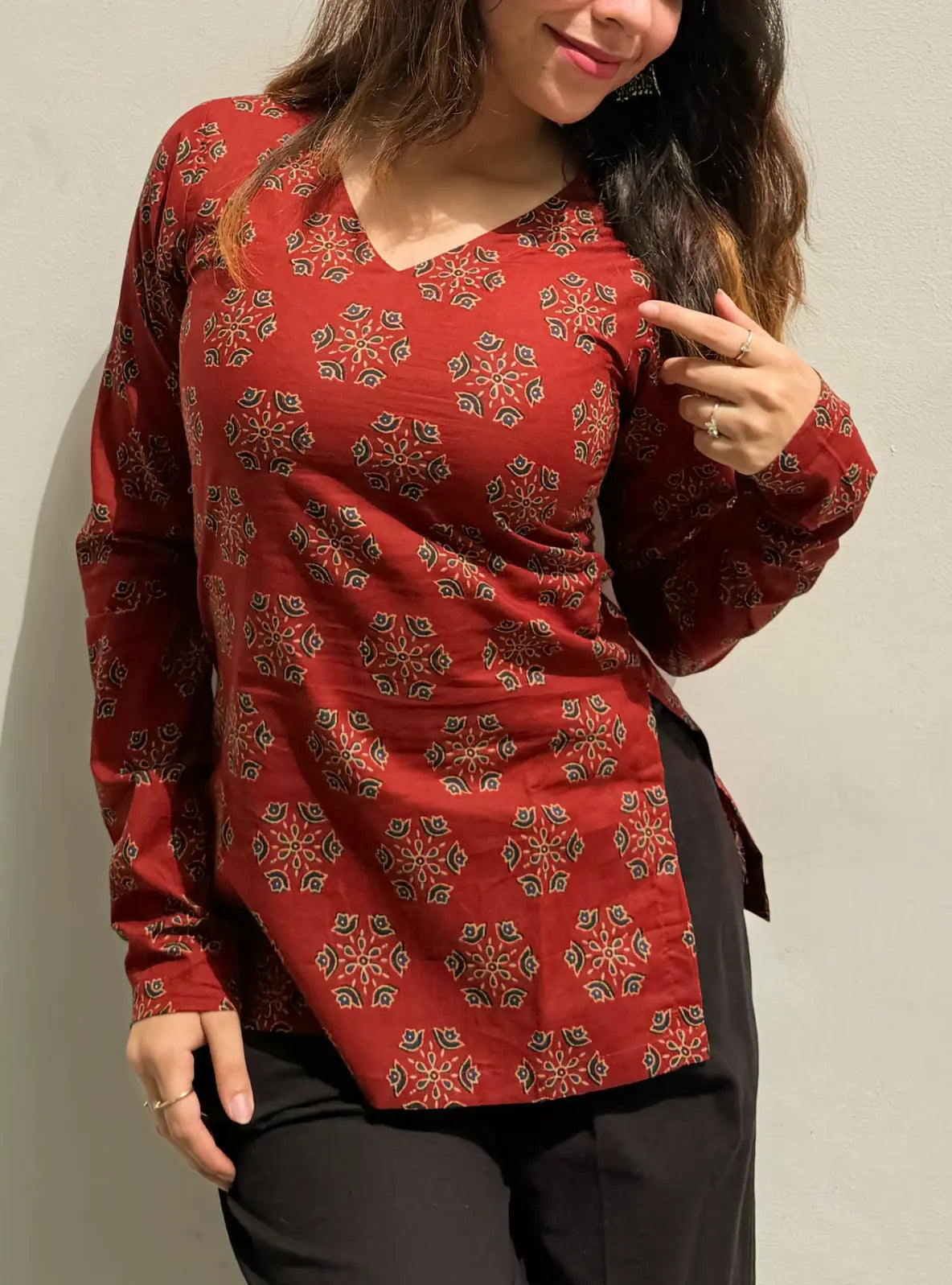 Zehmat Straight Sleeves Kurti