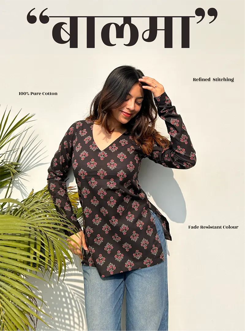 Baalma Straight Sleeves Kurti