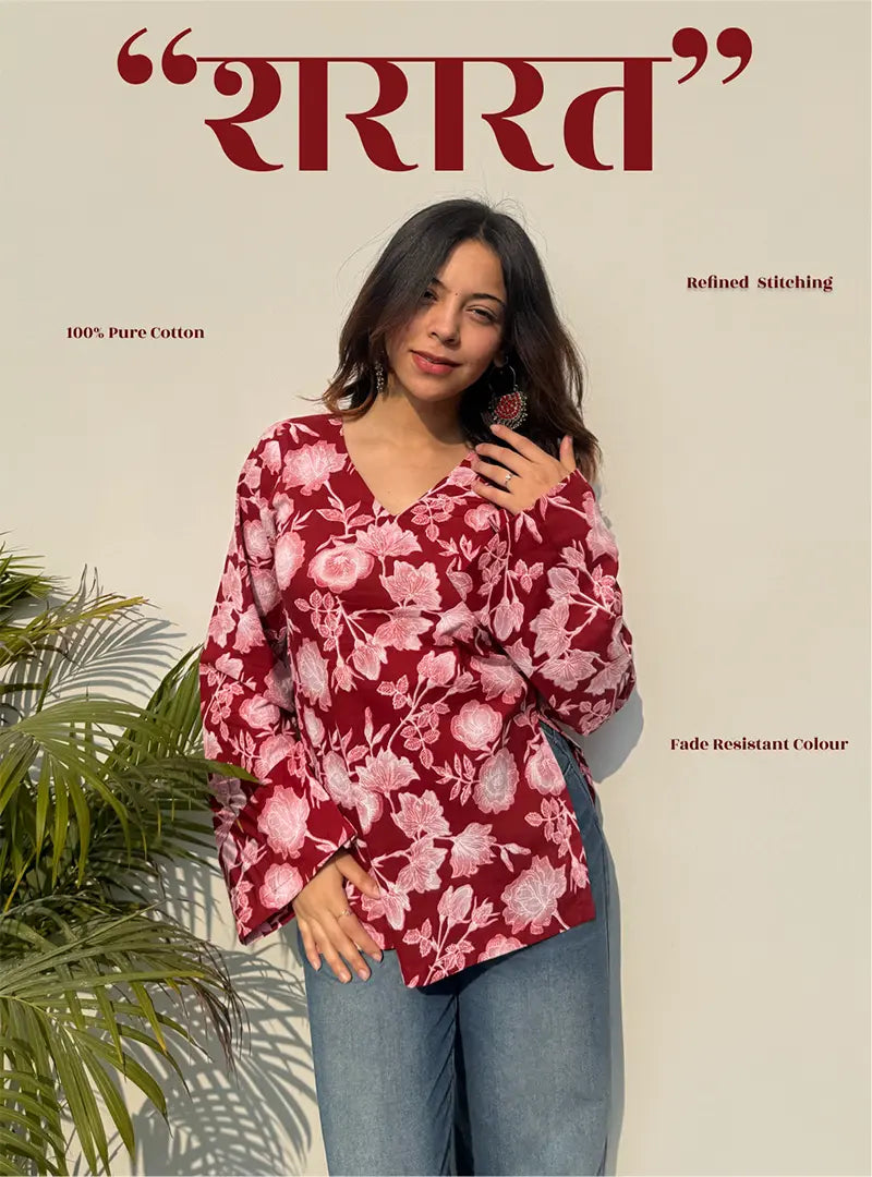 Sharaarat Bell Sleeves Kurti