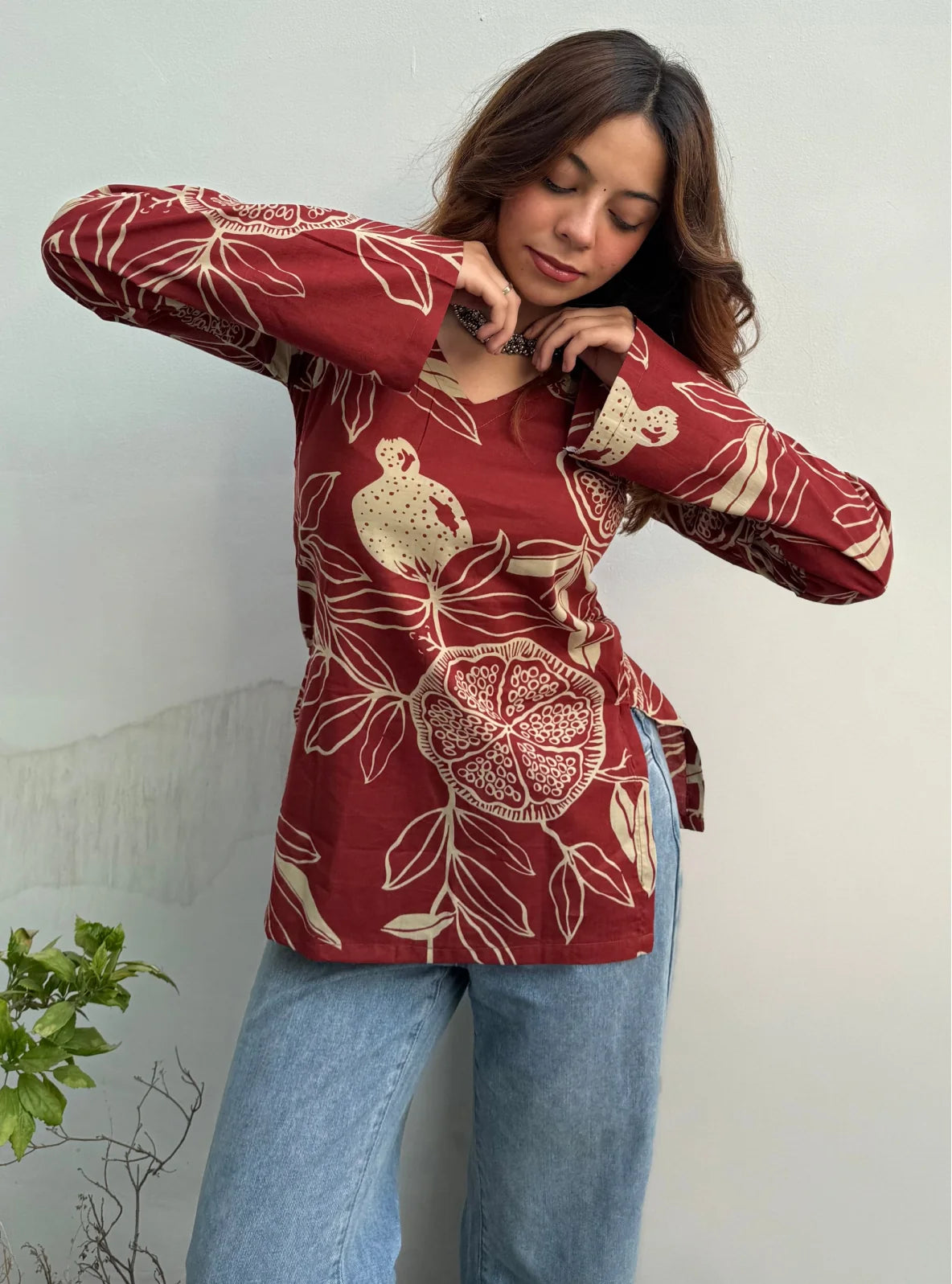 Pyaaz Kachori Bell Sleeves Kurti