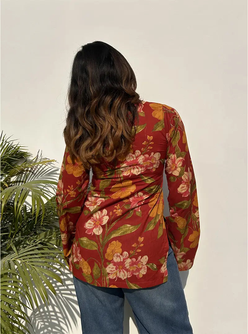 Phoolwati Bell Sleeves Kurti by Evara