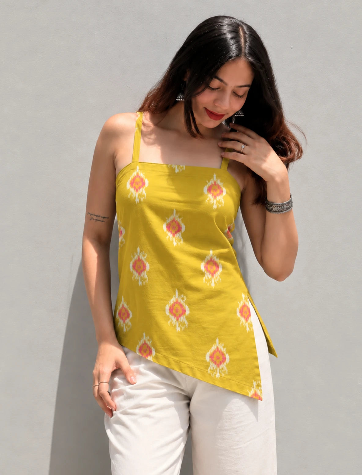 Naaz Asymmetrical Short Kurti
