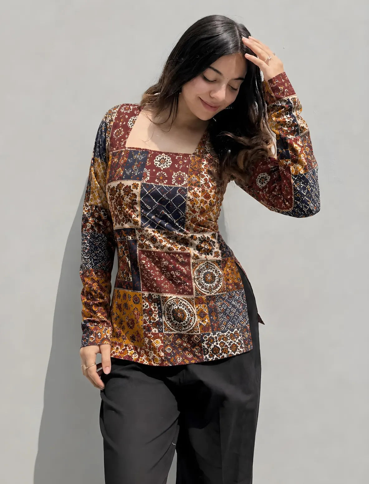 Vedika Square Neck Kurti