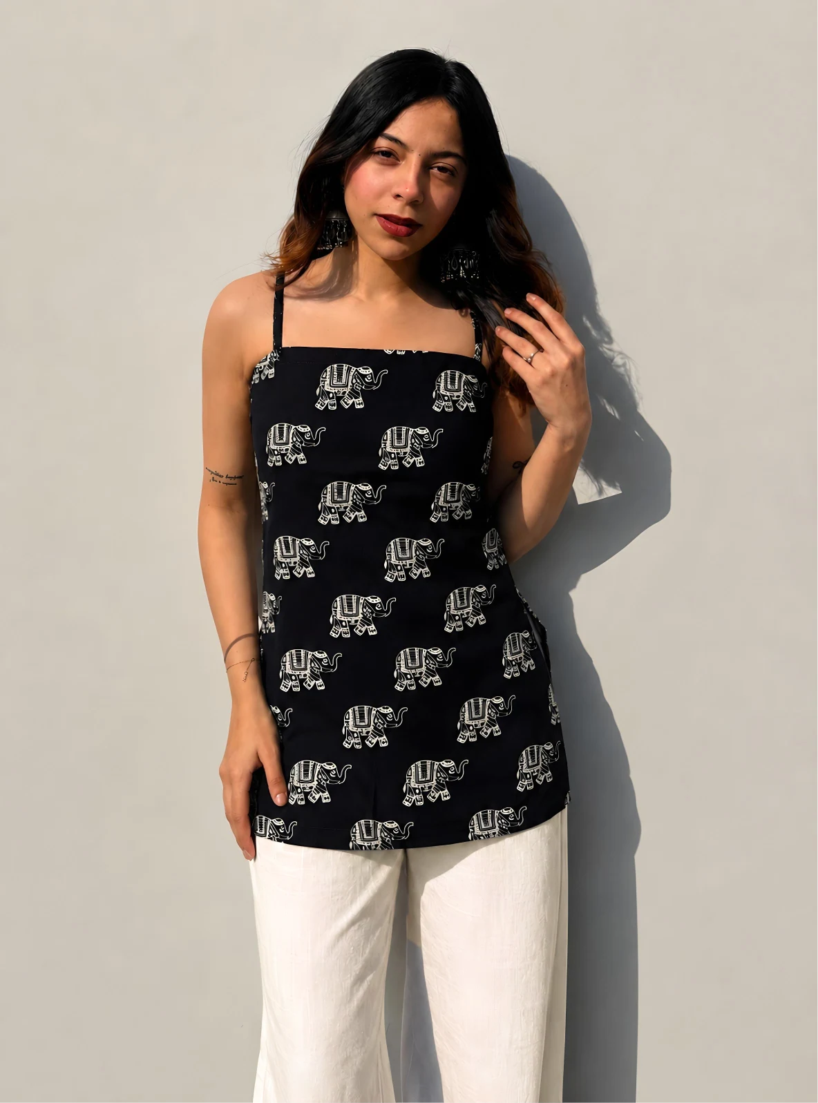 Kanak Corset Back Sleeveless Kurti