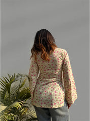 Aayesha Bell Sleeves Kurti by Evara