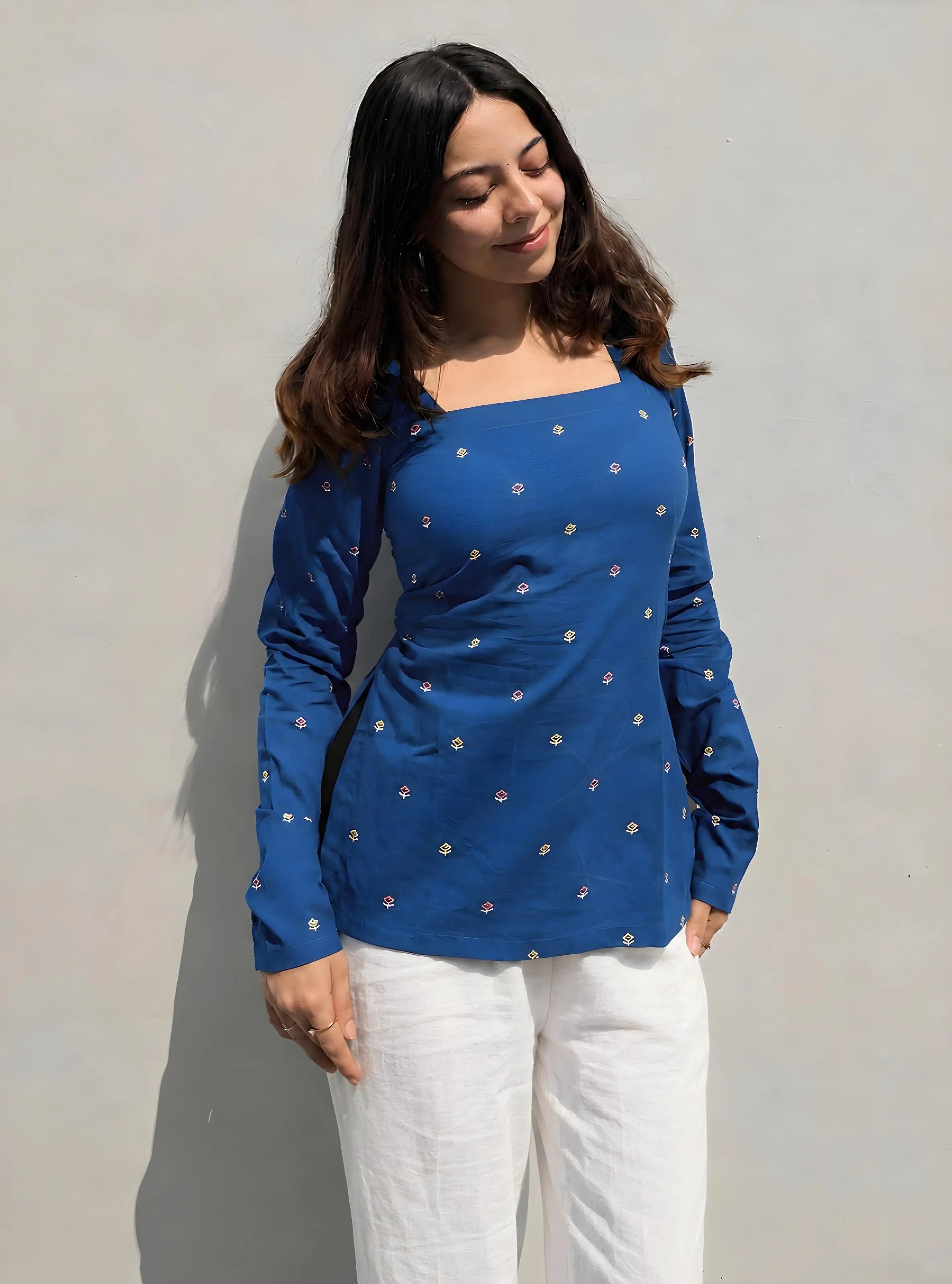Naina Corset Back Full Sleeves Kurti