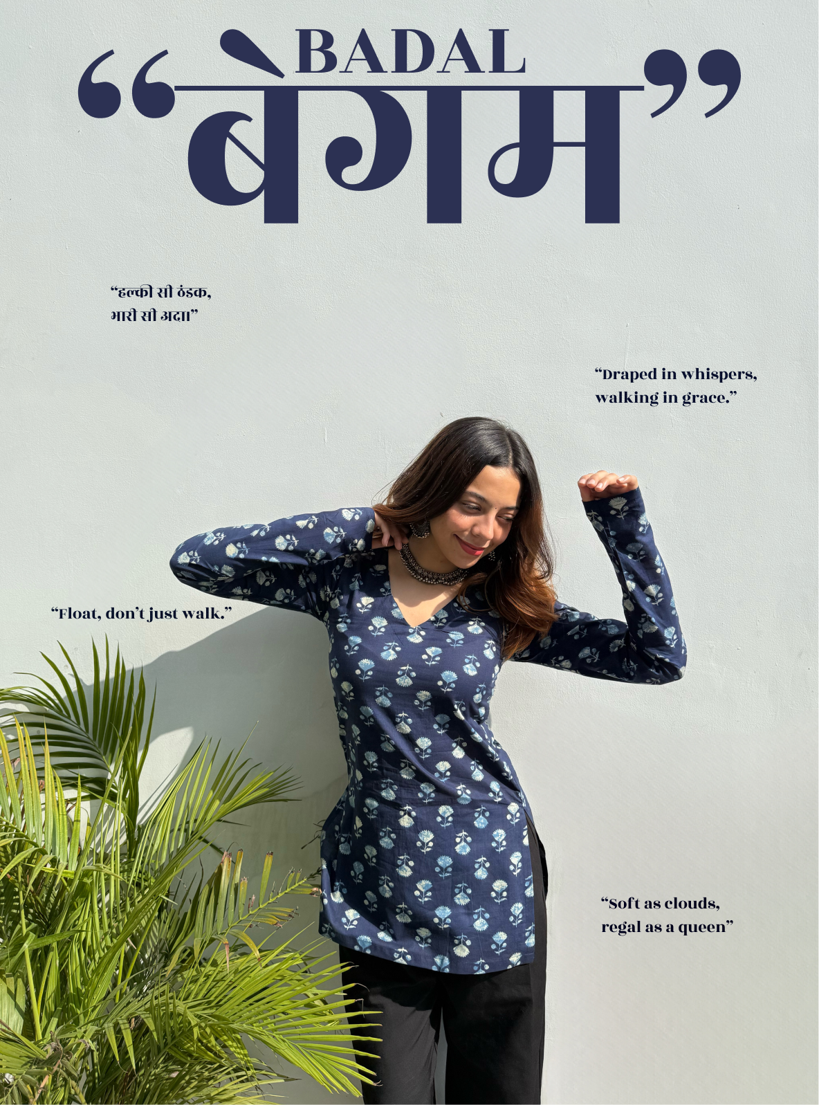 Baadal Begum Straight Sleeves Kurti by Evara