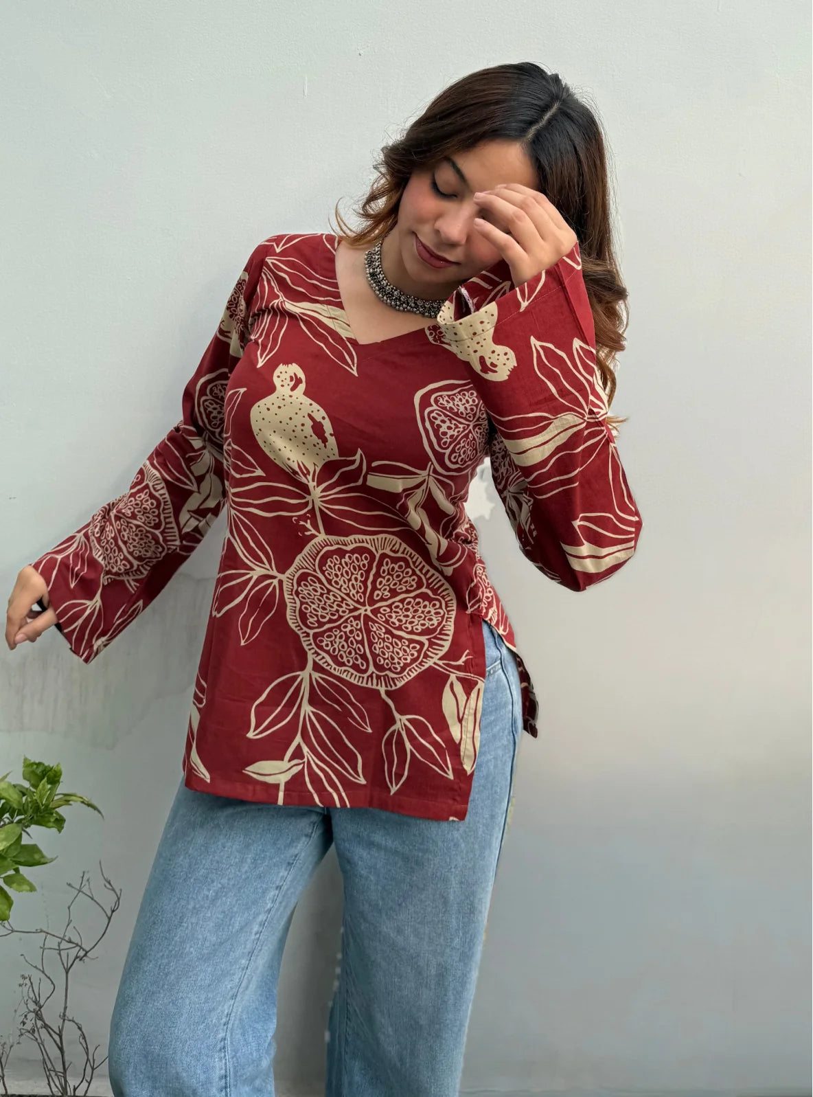 Pyaaz Kachori Bell Sleeves Kurti