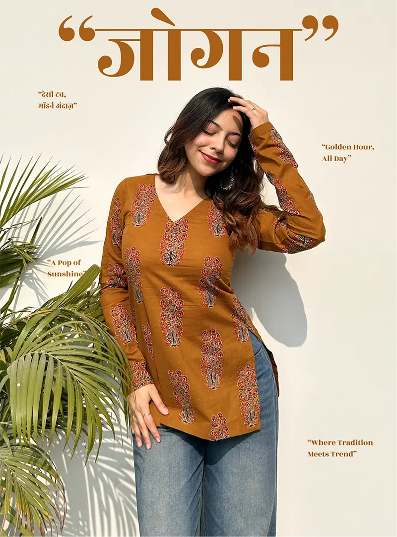 Jogan Straight Sleeves Kurti