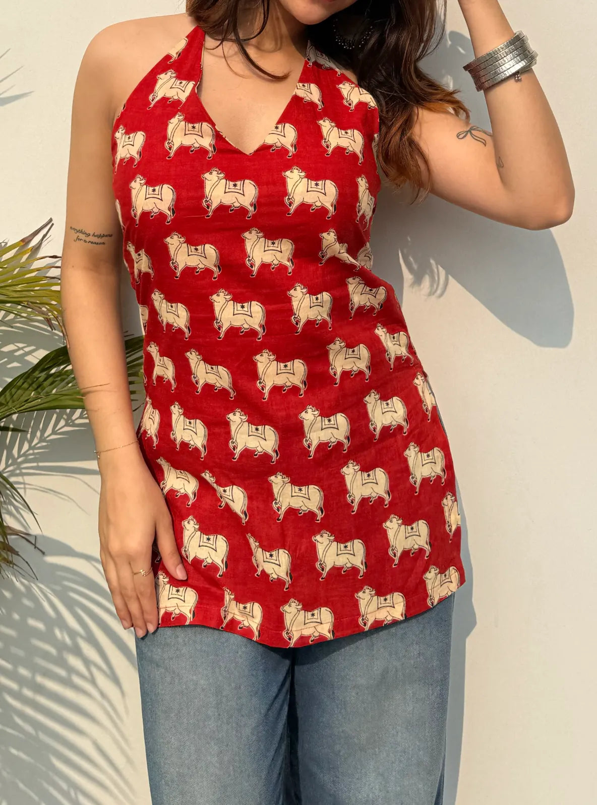 Arz Halter Neck Kurti