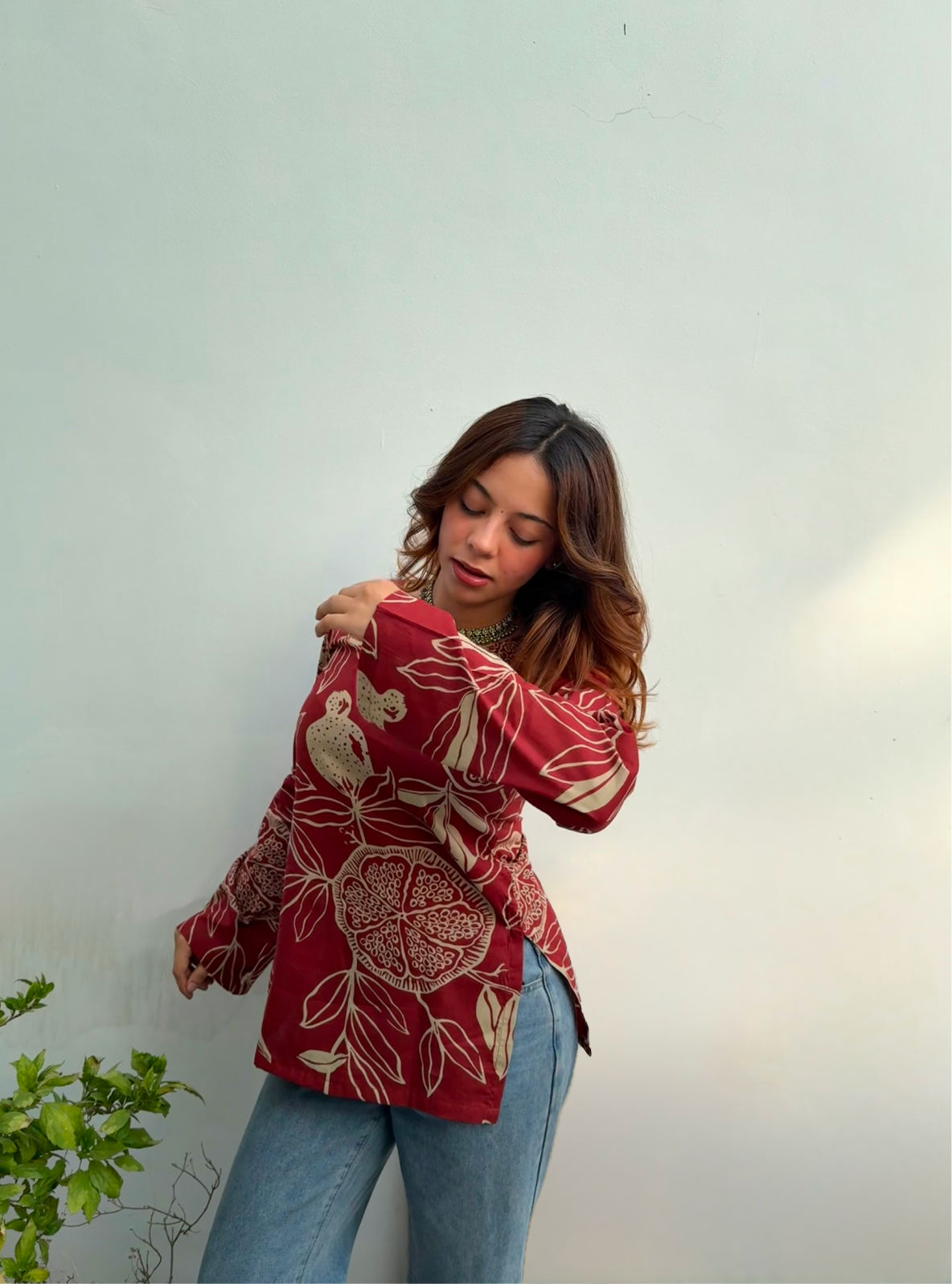 Pyaaz Kachori Bell Sleeves Kurti by Evara