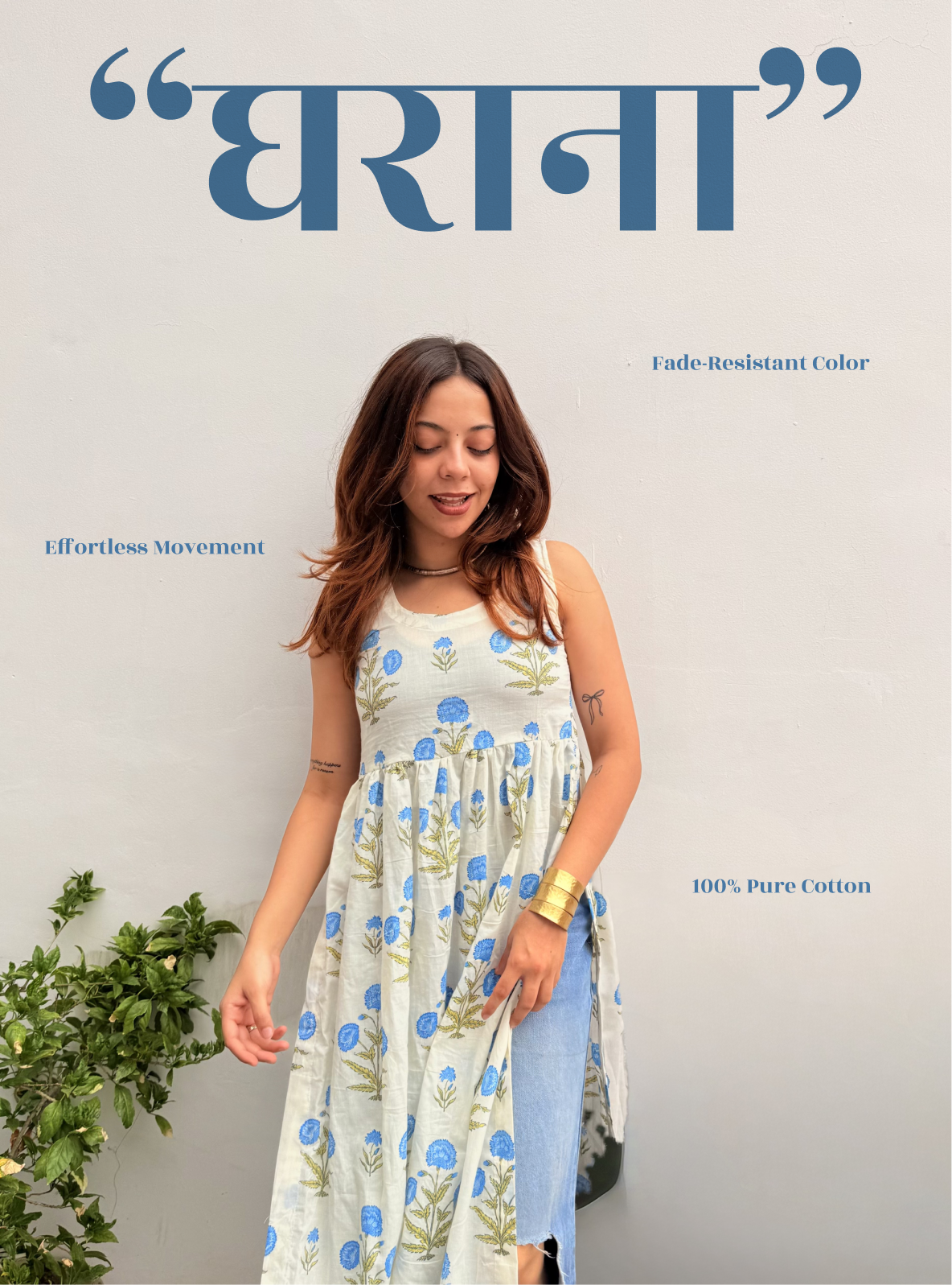 Gharana Nayra Kurti by Evara