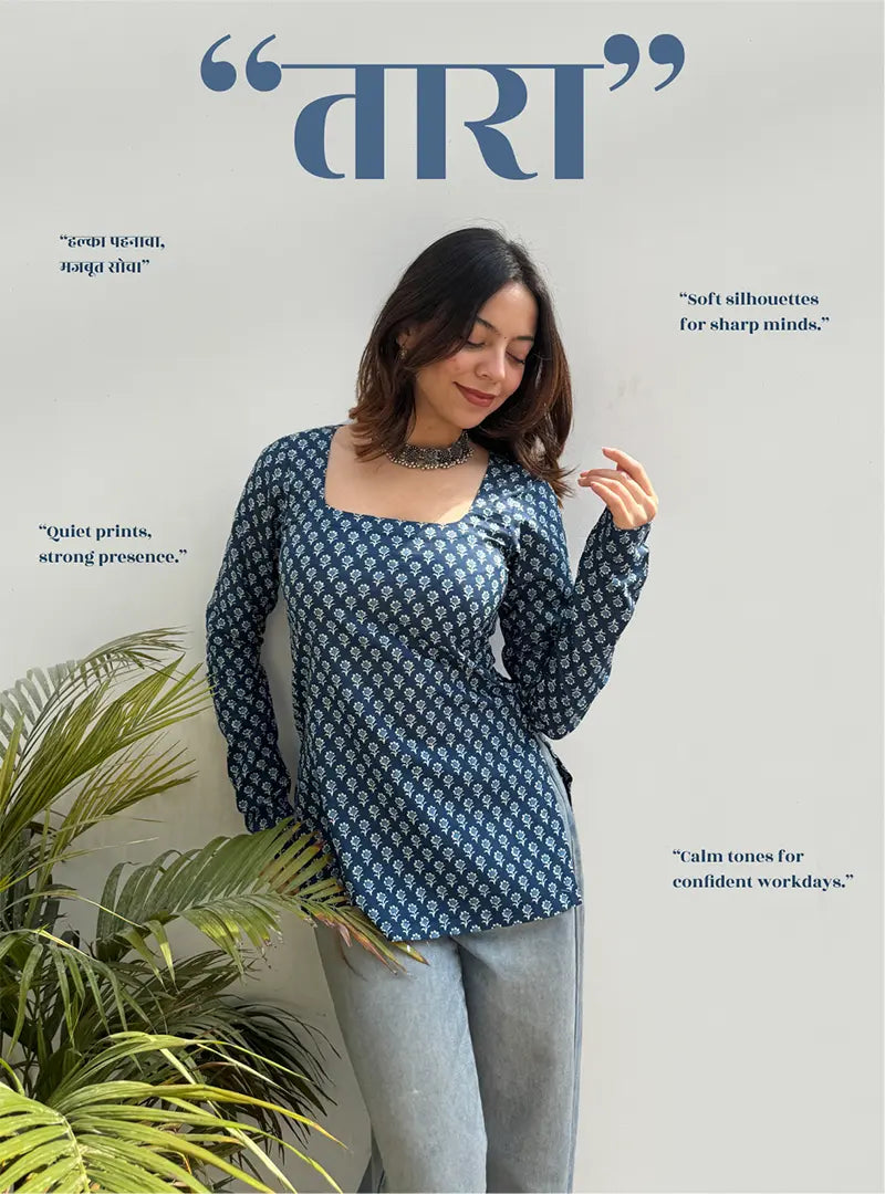 Tara Boat Neck Kurti