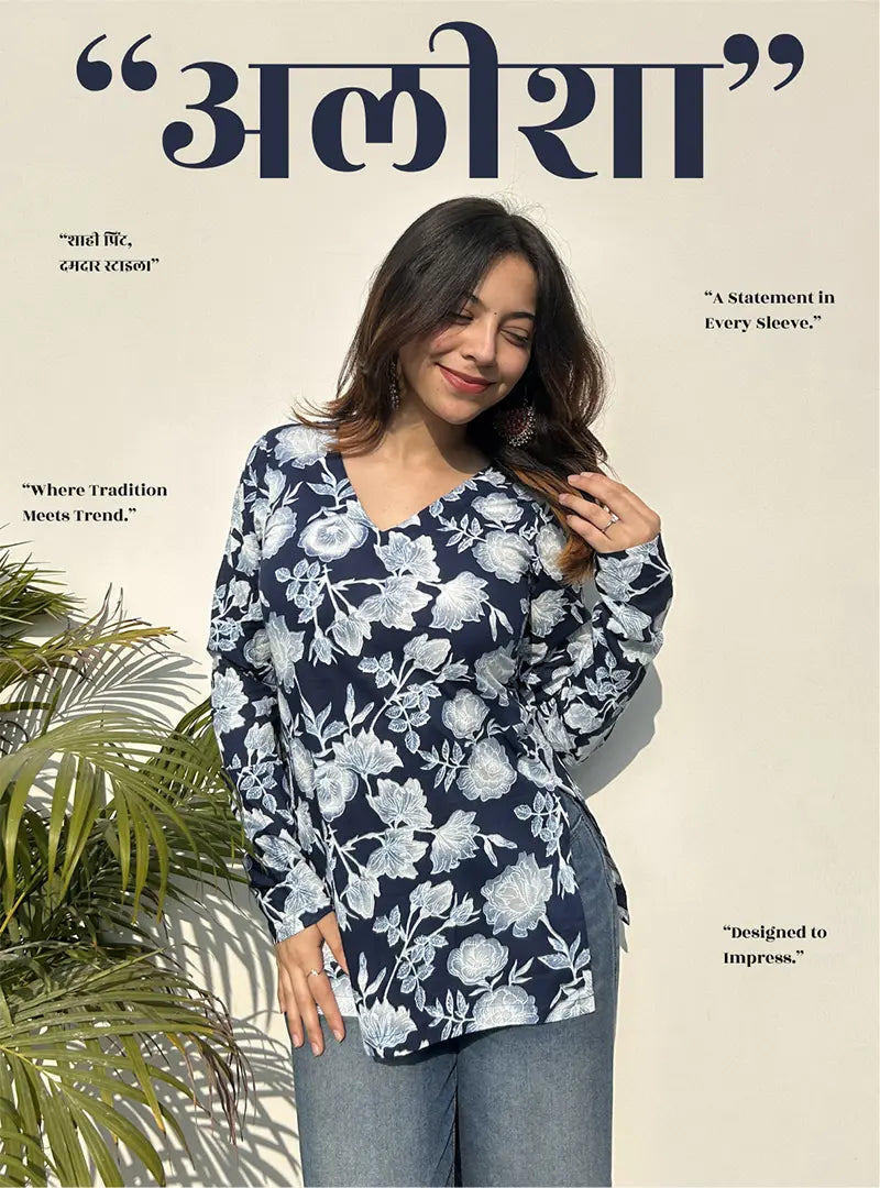 Alisha Straight Sleeves Kurti