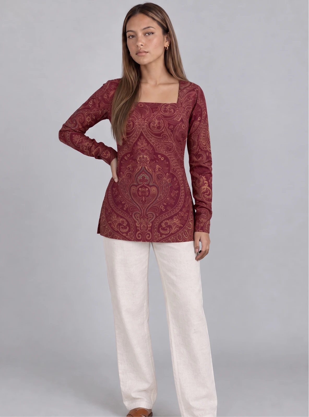 Malini Square Neck Kurti