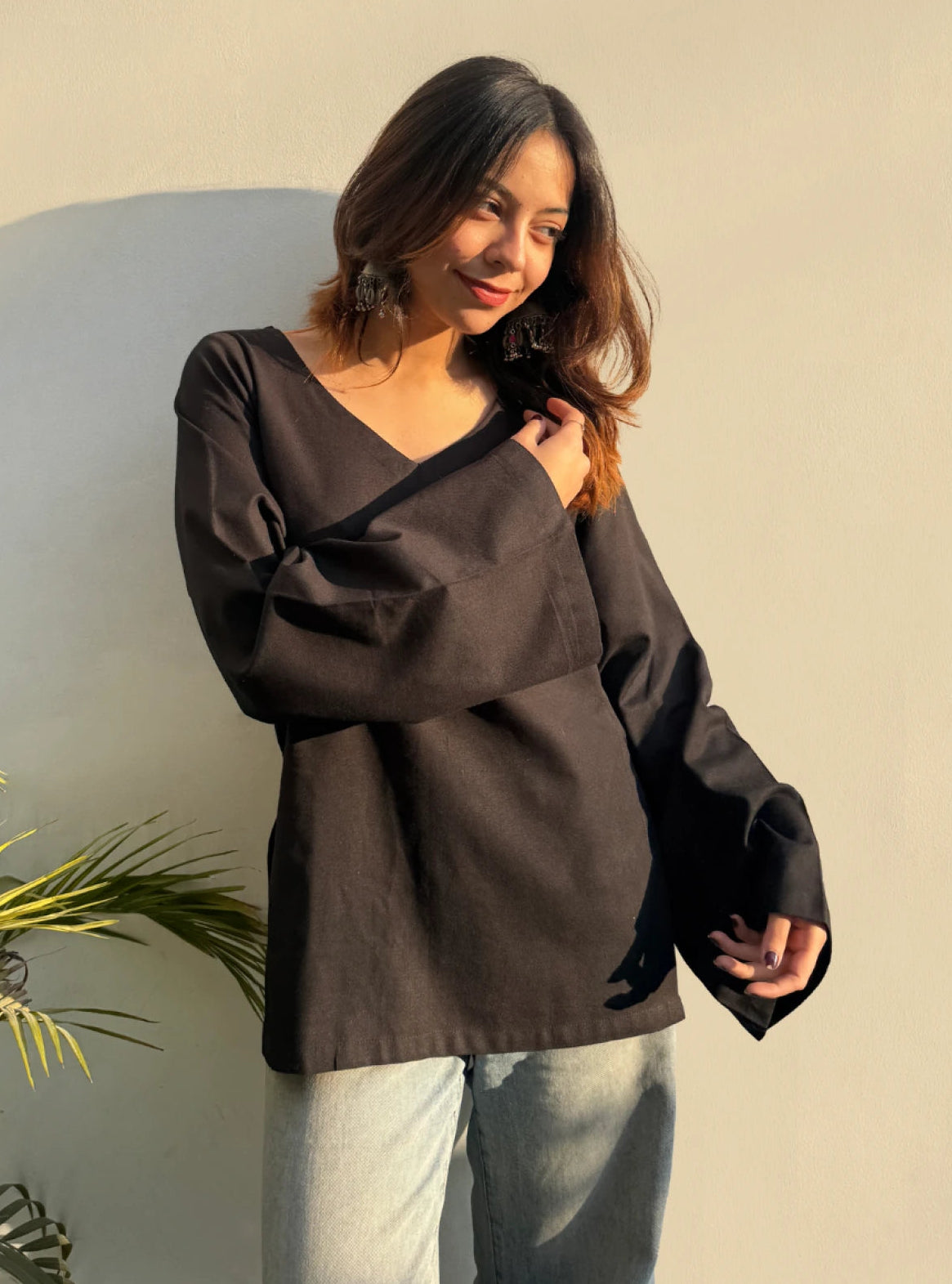 Koyal Bell Sleeves Kurti