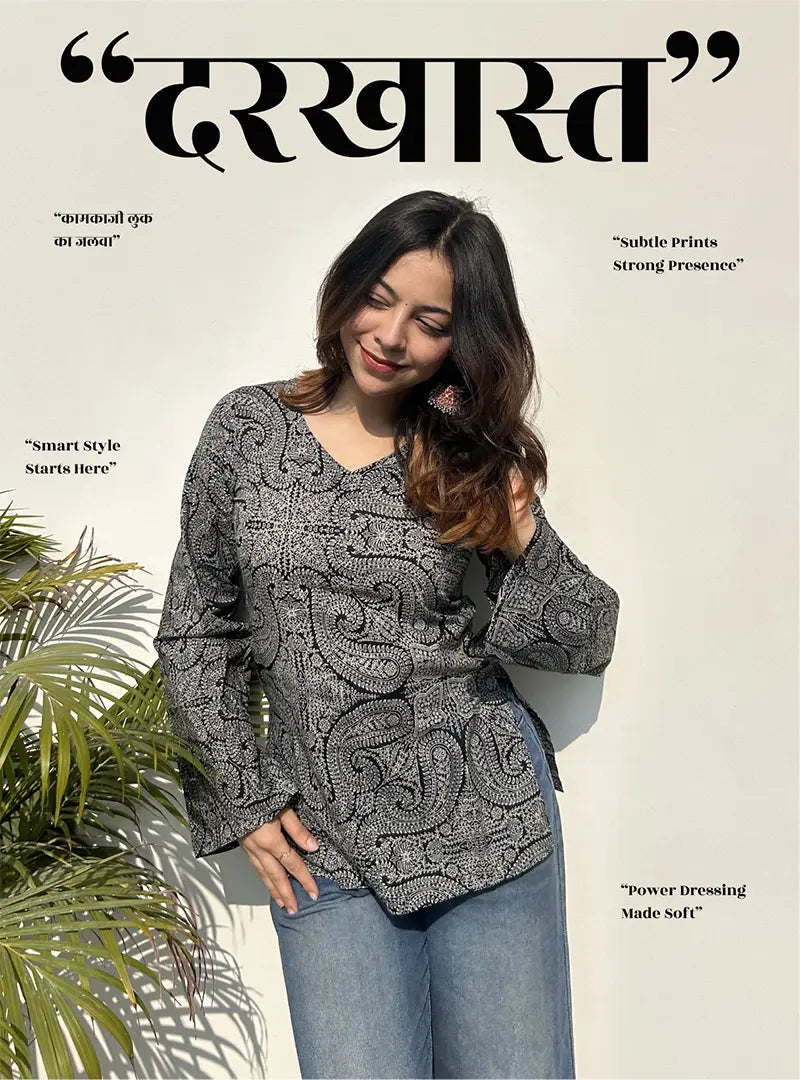 Darkhaast Bell Sleeves Kurti