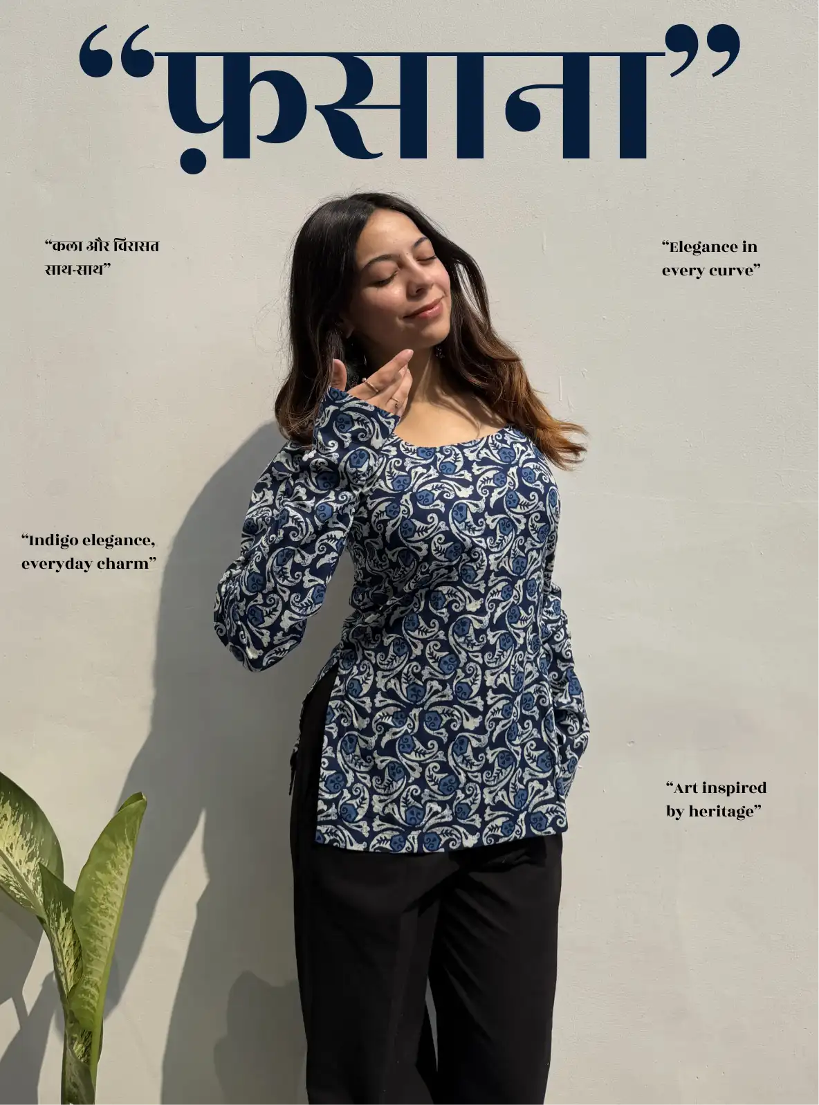 Fasana Boat Neck Kurti
