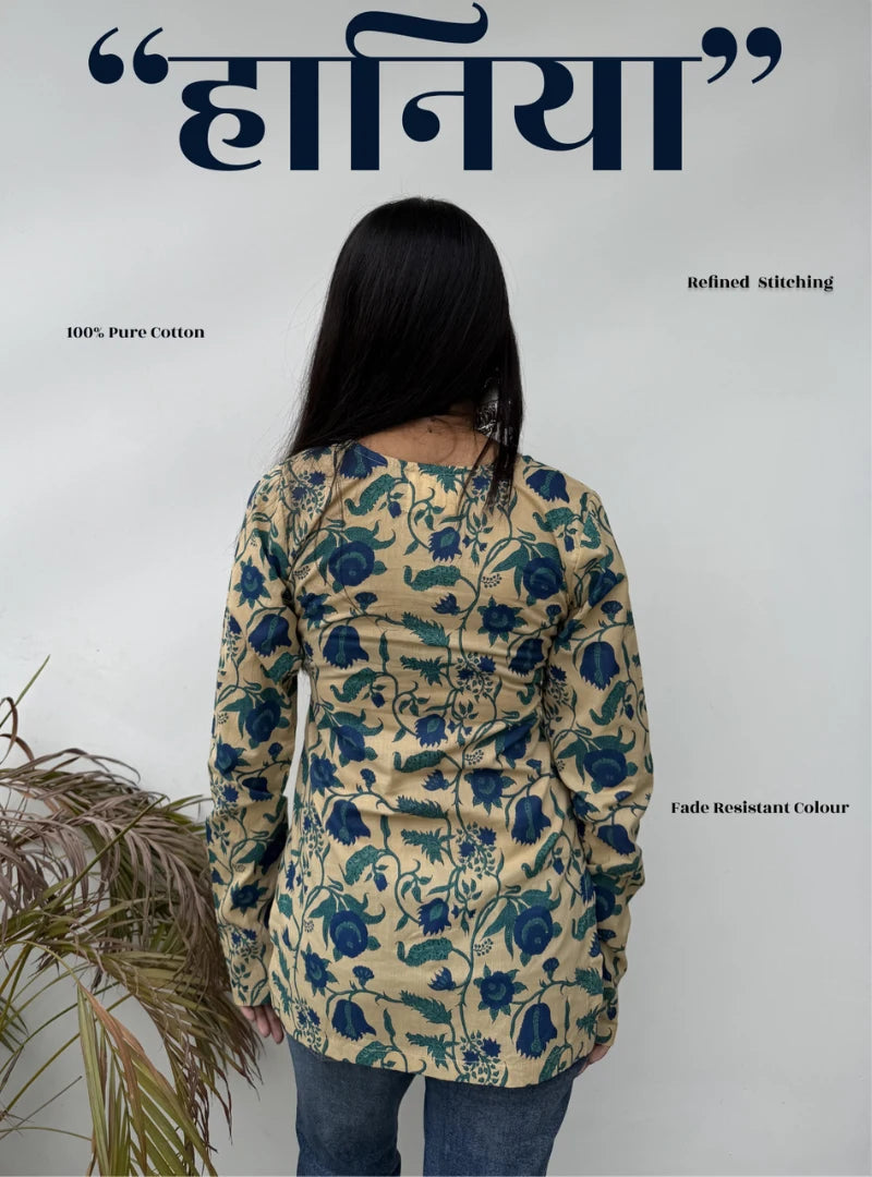 Haniya Square Neck Kurti