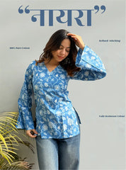 Nayra Bell Sleeves Kurti by Evara
