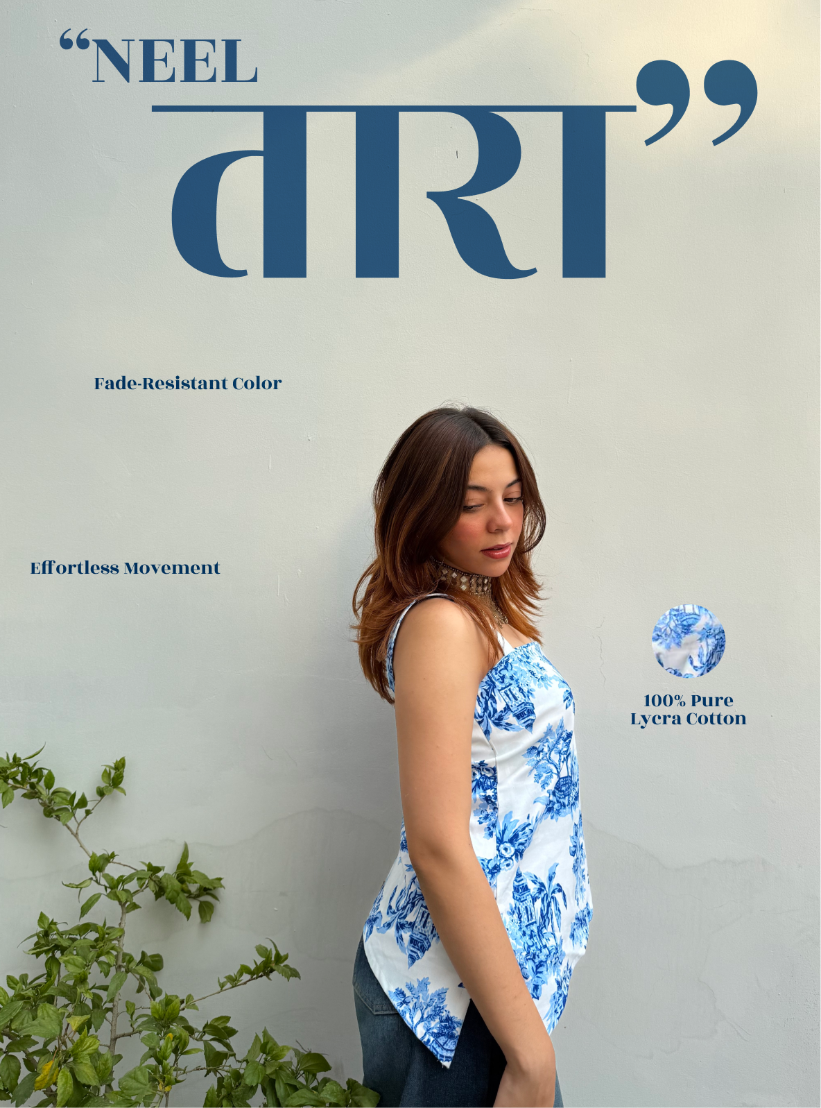 Neel Tara Short Kurti by Evara