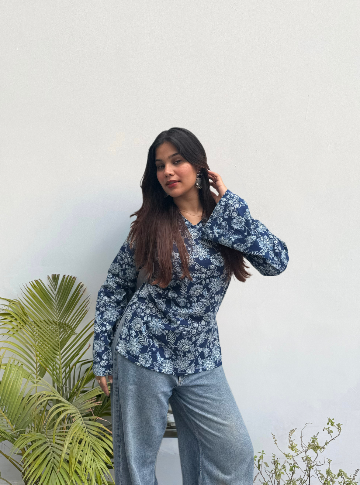 Neelam Noor Bell Sleeves Kurti by Evara