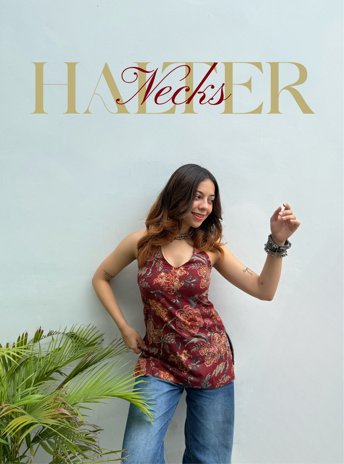 HALTER NECK KURTIS