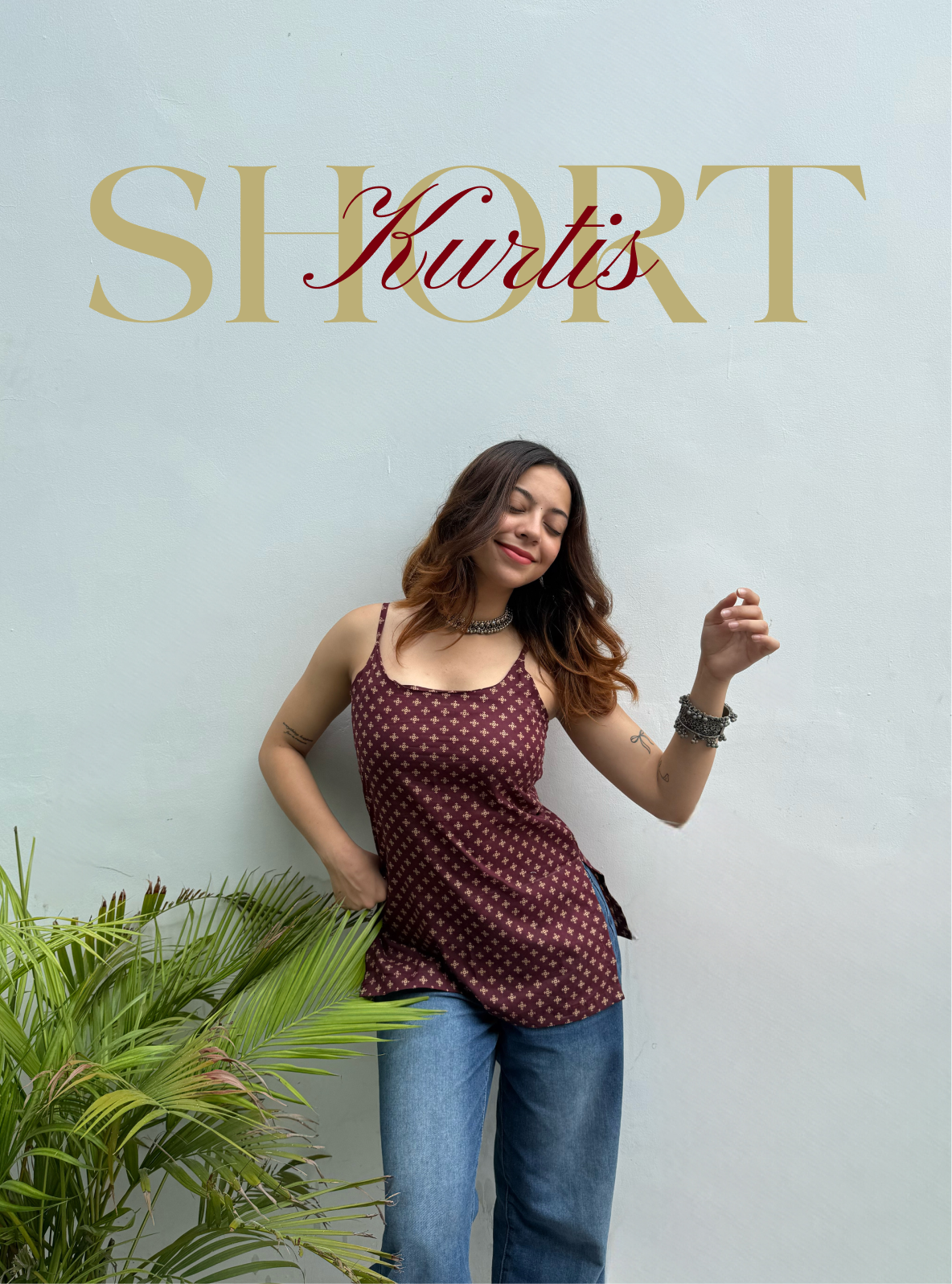 SLEEVELESS SHORT KURTIS