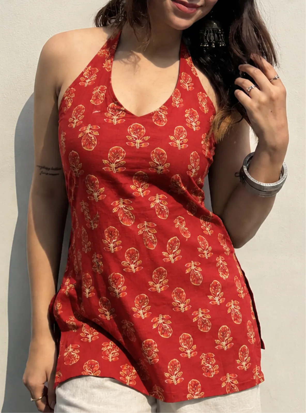 Vihani Halter Neck Kurti