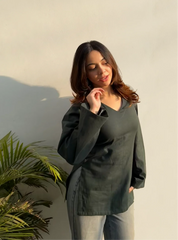 Morni Bell Sleeves Kurti by Evara