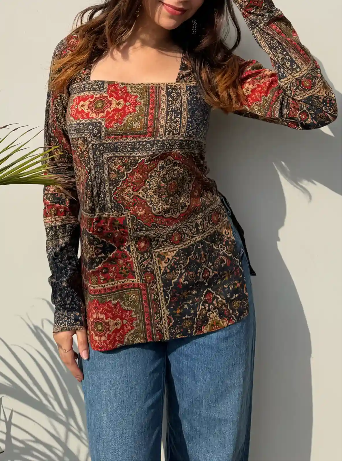 Mehzara Square Neck Kurti